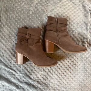 American Eagle By Payless Chocolate Heeled Boots